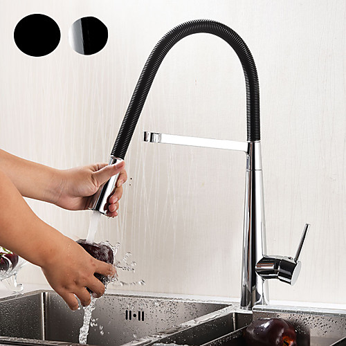 

Kitchen faucet - Single Handle One Hole Electroplated / Painted Finishes Tall / High Arc Mount Outside Contemporary Kitchen Taps