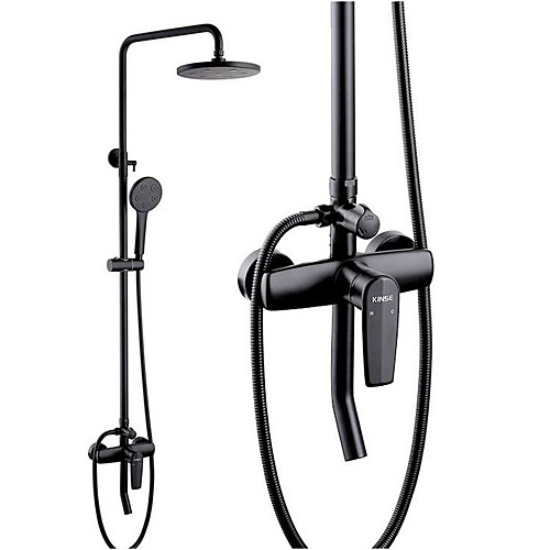 

Shower System Set - Handshower Included Rainfall Shower Multi Spray Shower Contemporary Painted Finishes Mount Outside Ceramic Valve Bath Shower Mixer Taps