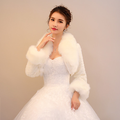 

Long Sleeve Shawls Polyester Wedding / Party / Evening Shawl & Wrap / Women's Wrap With Solid