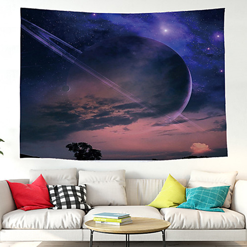 

Wall Tapestry Art Decor Blanket Curtain Picnic Tablecloth Hanging Home Bedroom Living Room Dorm Decoration Polyester Starry Cloud Pattern