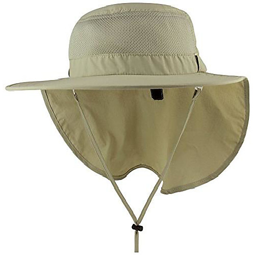 

taslon uv large bill flap cap, one size, khaki