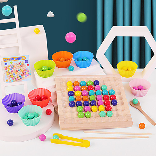 

Board Game Rainbow Ball Elimination Game Wooden STEAM Toy family game Parent-Child Interaction Home Entertainment Kid's Adults Boys and Girls Toys Gifts