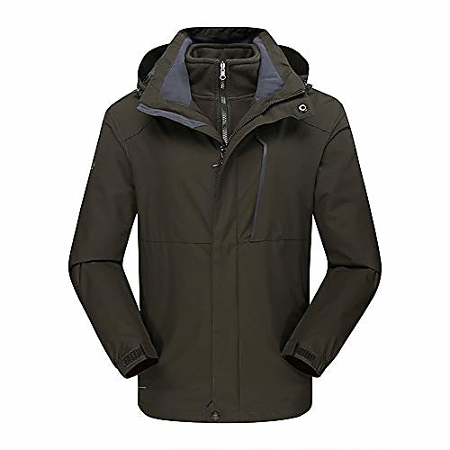 

Hiking Fleece Jacket Outdoor Thermal Warm Waterproof Windproof Wear Resistance Coat Top Camping / Hiking Hunting Fishing Scarlet Dark blue (male) Black (female)