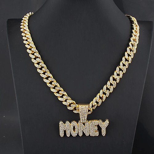 

Men's Statement Necklace Cuban Link Friends Trendy Alloy Gold Silver 55 cm Necklace Jewelry 1pc For Gift Festival