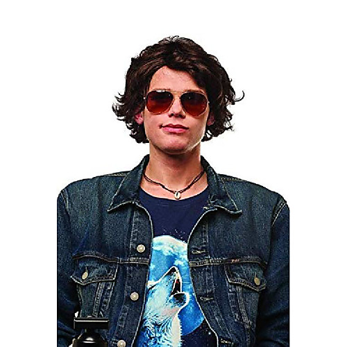 

franco 80s dude mens adult brown costume wig adult one size