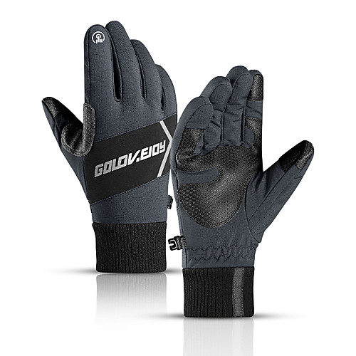 

Ski Gloves Men's Snowsports Full Finger Gloves Winter Reflective Waterproof Windproof Polyester / Cotton Skiing Snowsports Snowboarding