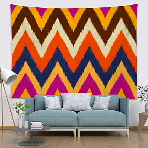 

Mandala Bohemian Wall Tapestry Art Decor Blanket Curtain Picnic Tablecloth Hanging Home Bedroom Living Room Dorm Decoration Boho Hippie Polyester Color Striped Folding