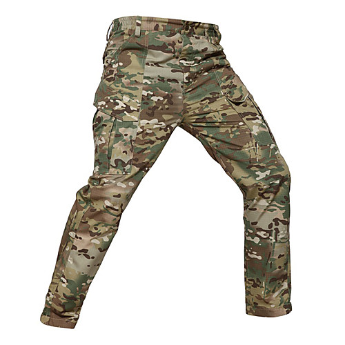 

Men's Tactical Pants Waterproof Windproof Breathable Ventilation Fall Winter Spring Camo / Camouflage Bottoms for Camping / Hiking Hunting Fishing Black Camouflage S M L XL XXL