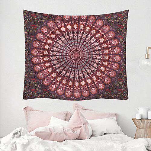

Mandala Bohemian Wall Tapestry Art Decor Blanket Curtain Picnic Tablecloth Hanging Home Bedroom Living Room Dorm Decoration Boho Hippie Polyester Fiber Mandala Psychedelic Floral Flower Lotus