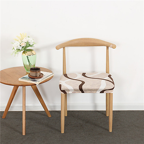 

1 Piece Dining Chair Seat Covers, Stretch Fitted Dining Room Upholstered Chair Seat Cushion Cover, Removable Washable Furniture Protector Slipcovers