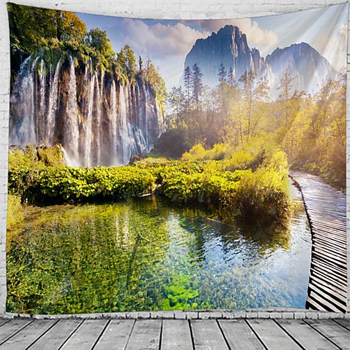 

Beautiful And Spectacular Waterfall Scenery Pattern Tapestry Wall Hanging Tapestry Wall Carpet Wall Art Wall Decoration Tapestry Wall Decoration