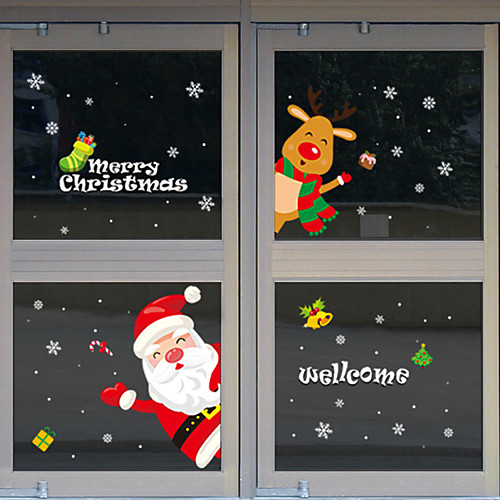 

Christmas Wall Stickers Shop, Removable PVC Home Decoration Wall Decal