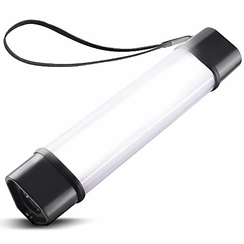 

camping lantern led light, usb rechargeable bar lights with 8 lighting modes multifunctional waterproof magnetic flashlight for camping, hiking, outage, hurricane and phone emergency charging