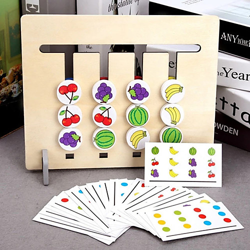 

Board Game Logic & Puzzle Toy Educational Toy Montessori 4-Color Sorting Games Wooden STEAM Toy family game Parent-Child Interaction Home Entertainment Kid's Adults Boys and Girls Toys Gifts