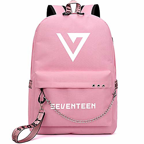 

School Bag Commuter Backpack Large Capacity Backpack Pink Black Green