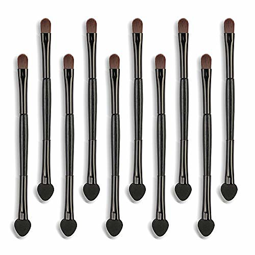 

10pcs cosmetic double head makeup brush blusher eye shadow brushes