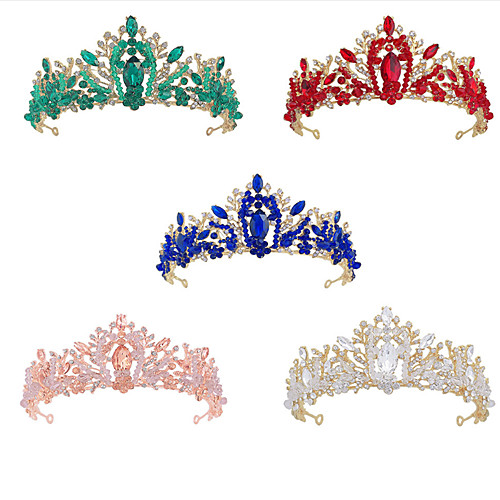 

Crystal / Alloy Tiaras with Crystal / Rhinestone 1 Piece Wedding / Special Occasion Headpiece