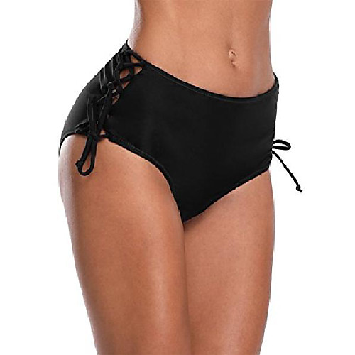 

women's high waist bikini bottom swimsuit ruched swim short tankinis