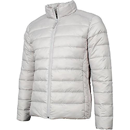 

angel cola men's packable lightweight down puffer jacket beige s