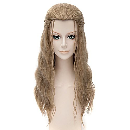 

falamka the avengers thor costume wigs golden blond curly long wig (blond)