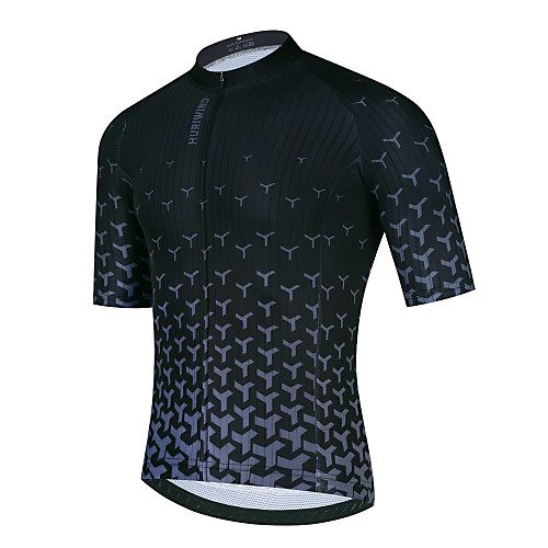 

21Grams Men's Short Sleeve Cycling Jersey Black Bike Jersey Top Mountain Bike MTB Road Bike Cycling Breathable Quick Dry Sports Clothing Apparel / Stretchy / Athletic