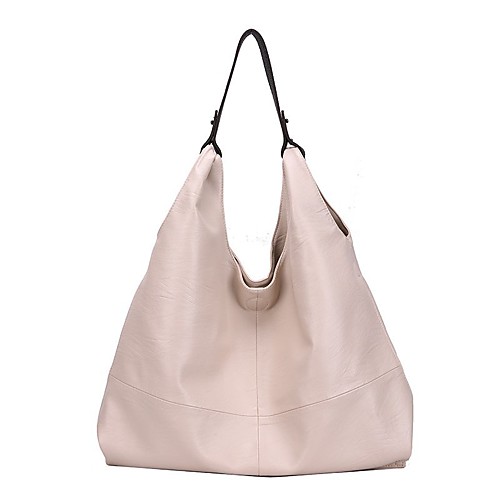 

Women's Bags PU Leather Leather Tote Top Handle Bag Hobo Bag Zipper Daily Outdoor Handbags Baguette Bag White Black