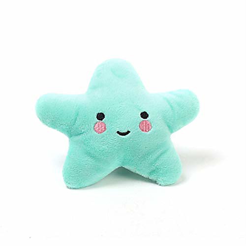 

star style dog toy squeakers squeaky plush soft dog chew toy for small medium dogs puppys pet cat,blue