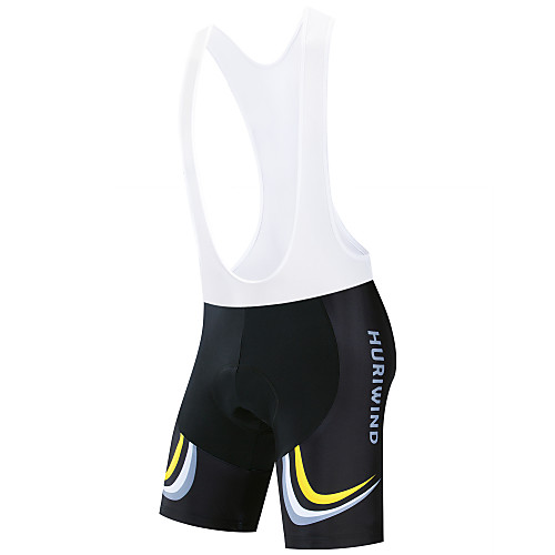 

21Grams Men's Cycling Padded Shorts Cycling Bib Shorts Bike Shorts Bib Shorts Padded Shorts / Chamois Breathable Quick Dry Moisture Wicking Sports Black / Yellow / BlackWhite Mountain Bike MTB Road