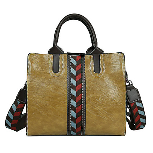 

Women's Bags PU Leather Leather Satchel Top Handle Bag Sashes / Ribbons Zipper Daily Outdoor Handbags Black Blue Red Yellow