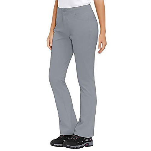 

women's quick dry hiking pants outdoor lightweight stretch bootcut pants, upf 50, water resistant, grey l