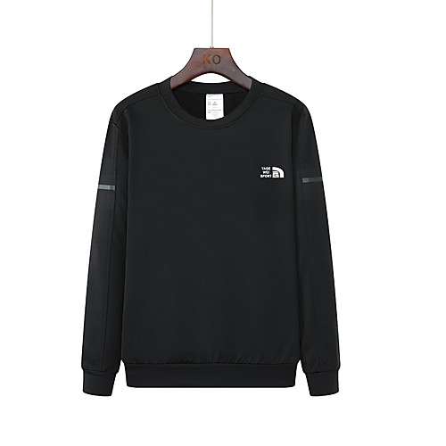 

Men's Sweatshirt Pullover Color Block Crew Neck Solid Color Letter & Number Sport Athleisure Sweatshirt Top Long Sleeve Breathable Sweat Out Comfortable Everyday Use Casual