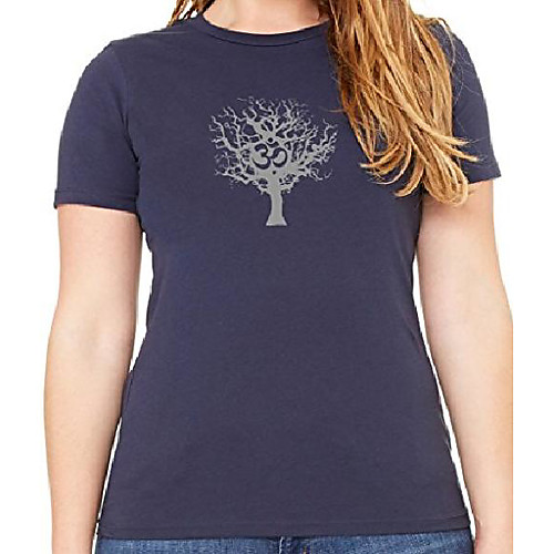 

ladies grey tree relaxed fit tee, 2xl navy