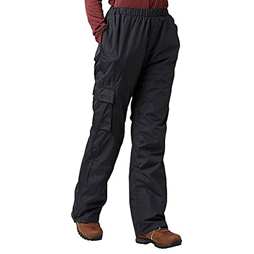 

women's storm waterproof trousers, black, 14