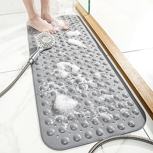 

Bathroom Bath Mats New Environmentally Friendly and Odorless Pvc Long Bathtub Non-slip Floor Mat, Household Bathroom Toilet Hydrophobic Massage Mat 40100CM