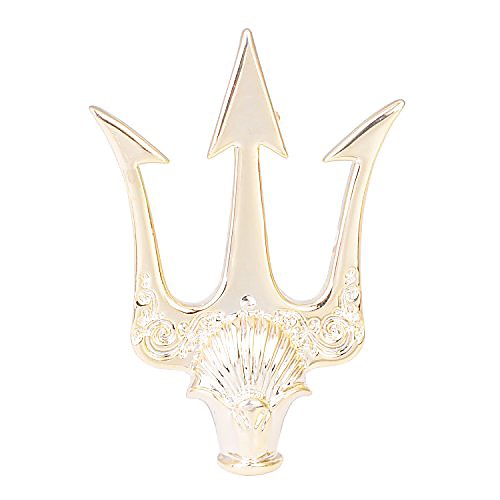 

vintage alloy trident brooch pin lapel collar pin shirt suit stick pins for men gift (gold stick pin)