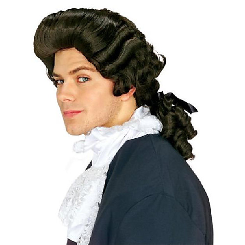 

lonial man wig, brown, one size