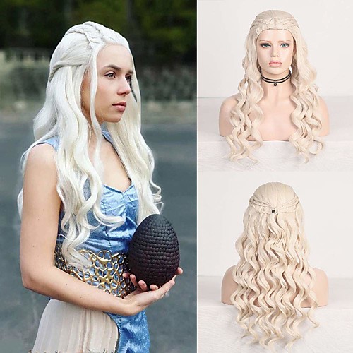 

Cosplay Costume Wig Synthetic Wig Straight Natural Straight Middle Part Wig Royal Blue Synthetic Hair Women's Odor Free Fashionable Design Soft Blue