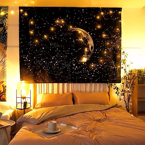 

Wall Tapestry Art Decor Blanket Curtain Picnic Tablecloth Hanging Home Bedroom Living Room Dormitory Decoration Polyester Fiber Starry Sky