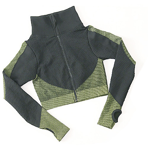 

seamless women yoga suit long sleeve coat vest leggings fitness tracksuit gym sportswear clothing set 3pcs (grey, s)