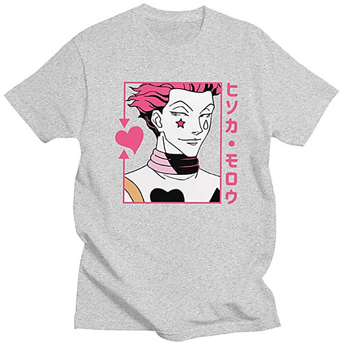 

unisex hunter x hunter t-shirts manga graphic short sleeve tops(s white)
