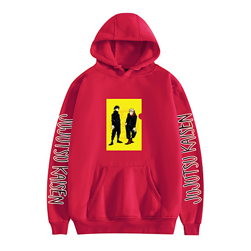 

Inspired by Jujutsu Kaisen Yuji Itadori Cosplay Costume Hoodie Polyester / Cotton Blend Graphic Printing Hoodie For Women's / Men's