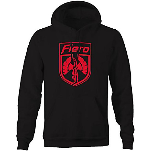 

red - pontiac fiero wings racing retro sweatshirt -medium