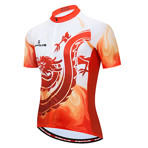 

Women's Short Sleeve Cycling Jersey OrangeWhite Bike Jersey Top Mountain Bike MTB Breathable Quick Dry Moisture Wicking Sports Clothing Apparel / Micro-elastic