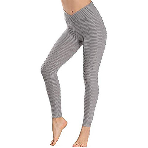 

women butt lifting booty yoga legging butt lifting textured pants anti cellulite sexy leggings high waisted yoga pants workout tummy control sport tights booty scrunch textured yoga pants grey