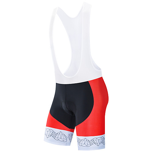 

21Grams Men's Cycling Padded Shorts Cycling Bib Shorts Bike Shorts Bib Shorts Padded Shorts / Chamois Breathable Quick Dry Moisture Wicking Sports Black / Red / BlackWhite Mountain Bike MTB Road