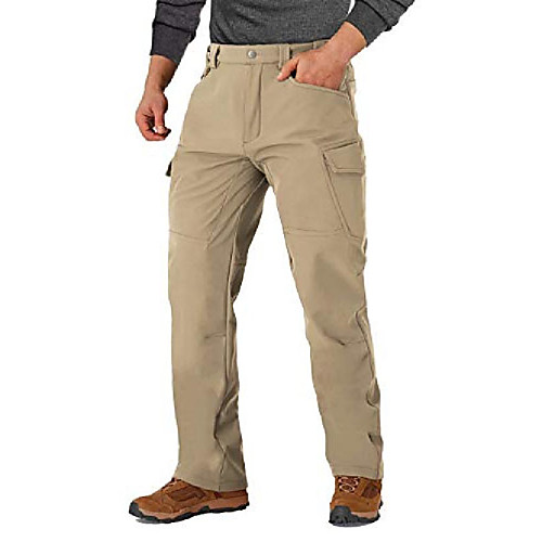

snow pants men waterproof pants hiking pants mens climbing pants warm pants cargo pants for men fleece lined pants winter pants khaki
