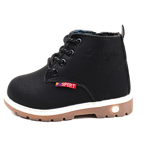 

baby kids boots boys girls shoes hiking ankle boots toddler/little kid (9 m us toddler, thick-black)