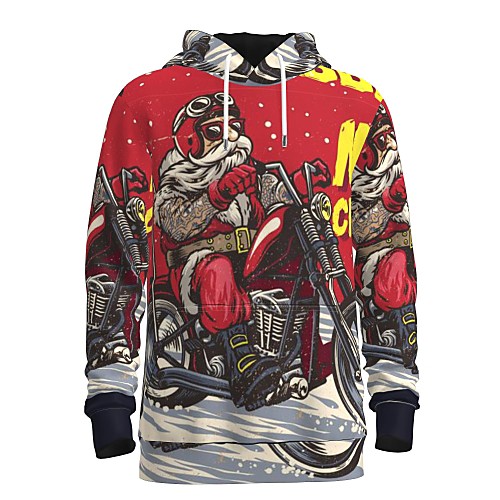 

Men's Pullover Hoodie Sweatshirt Print Graphic 3D Front Pocket Christmas Daily 3D Print 3D Print Christmas Hoodies Sweatshirts Red