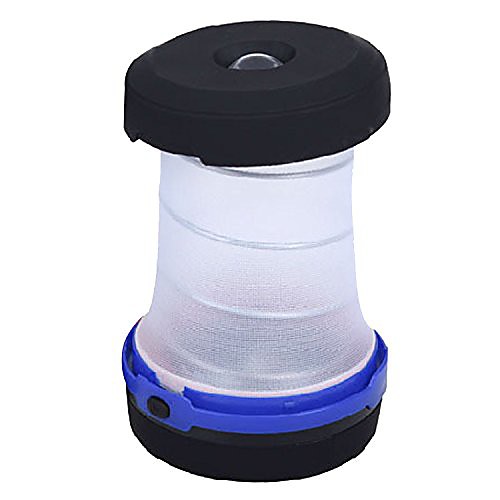 

mini foldable camping lantern flashlight lamp with 3 light mode for camping hiking fishing jogging emergency red black