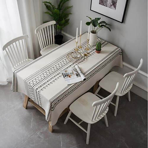 

Table Cloth Cotton Dust-Proof Classic Printing Table Cover ,Stain Proof,Water Resistant Washable Table,Decorative Oblong Table Cover for Kitchen,Holiday